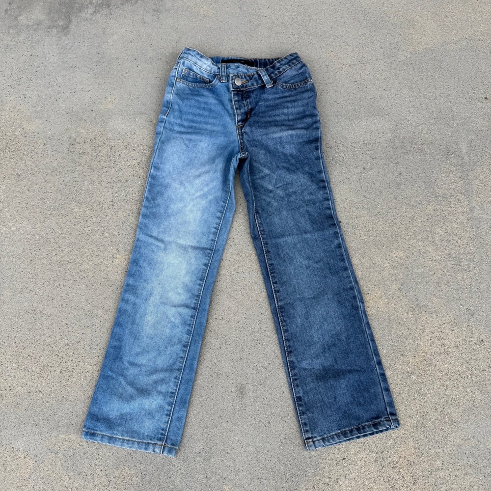 Joe's Jeans Kids Size 10 Two Tone Denim Jeans Straight Leg Adjustable Waist